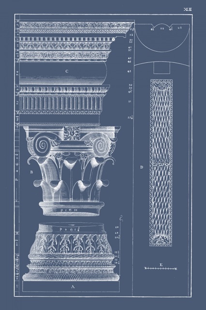 Column and Cornice Blueprint I