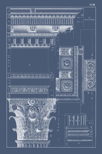 Column and Cornice Blueprint III