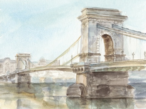 Iconic Watercolor Bridge I