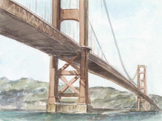Iconic Watercolor Bridge III