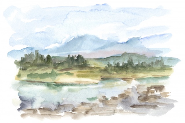 Mountain Watercolor III