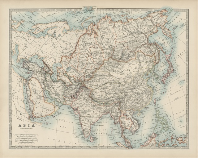 Johnston's Map of Asia
