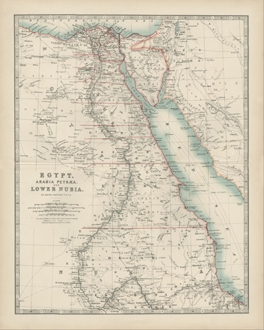 Johnston's Map of Egypt