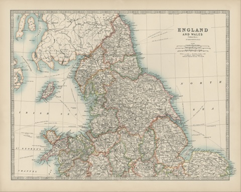 Johnston's Map of England and Wales