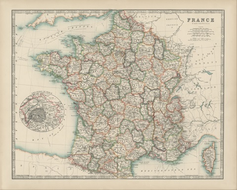 Johnston's Map of France