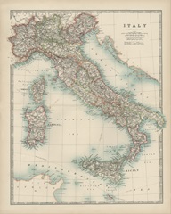 Johnston's Map of Italy