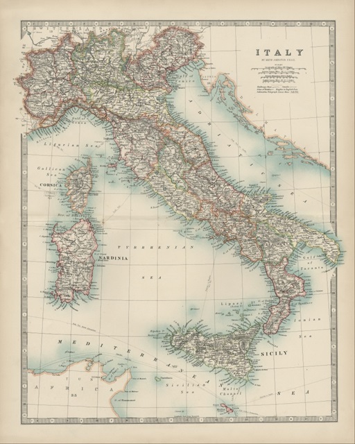 Johnston's Map of Italy