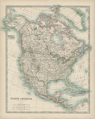 Johnston's Map of North America