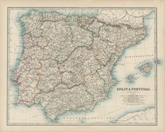 Johnston's Map of Spain and Portugal