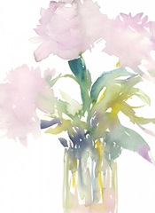 Pink Flowers in Vase