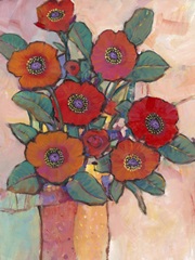 Poppies in a Vase I