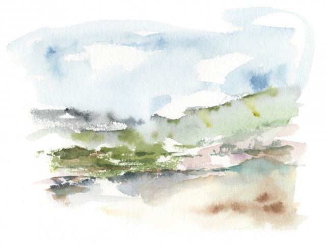 Spring Watercolor Sketch II