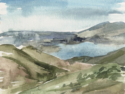 Watercolor Views VIII