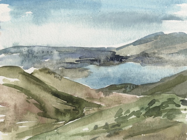 Watercolor Views VIII