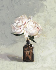 Amber Bottle Flowers II