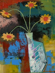 Abstract Expressionist Flowers III