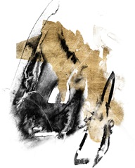 Black and Gold Splash IV
