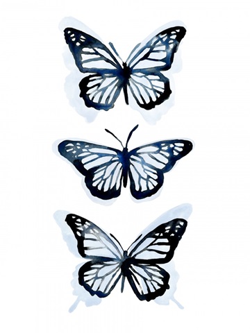 Blue Butterfly Trio I