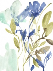 Cobalt and Olive Bouquet II