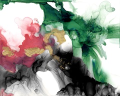 Emerald and Coral Expression II