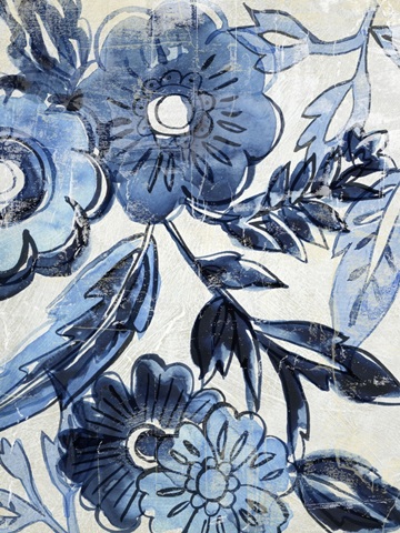 Indigo Porcelain I