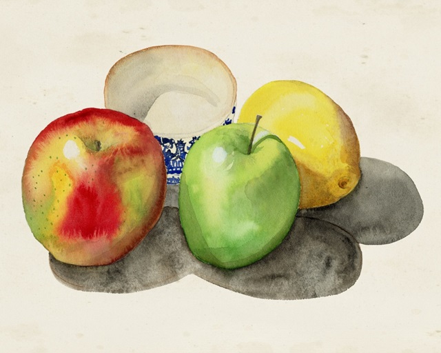 Still Life with Apples and Lemon II