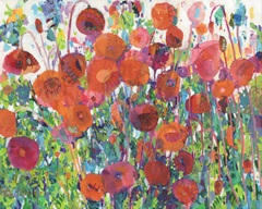 Vivid Poppy Collage III