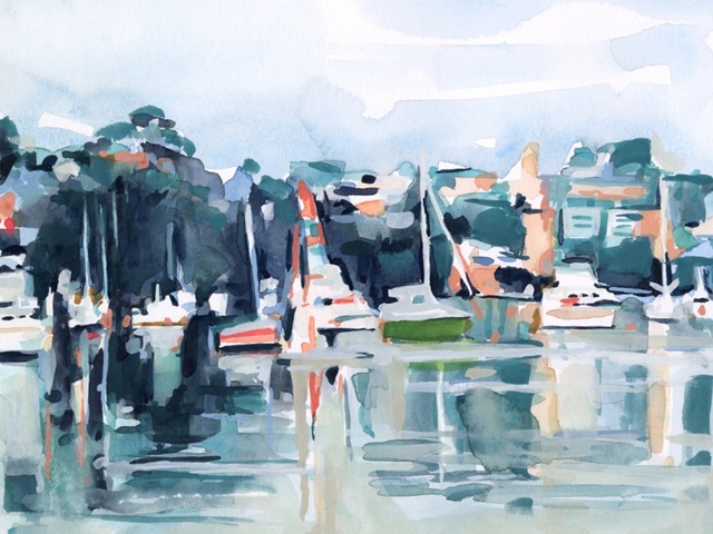 Watercolor Bay II