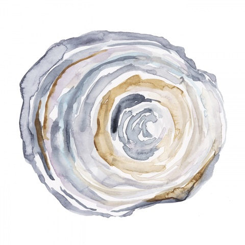 Watercolor Tree Ring IV