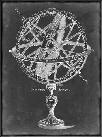 Armillary Sphere on Charcoal I