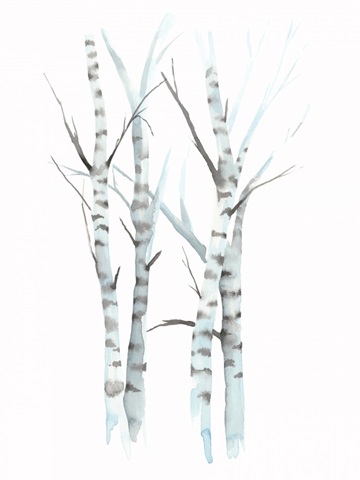Aquarelle Birches I