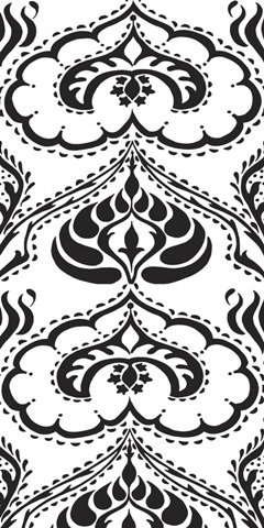 BandW Arabesque Panels II