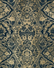 Baroque Tapestry in Aged Indigo I