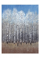 Cobalt Birches I