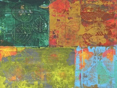 Colorful Leaf Imprint II