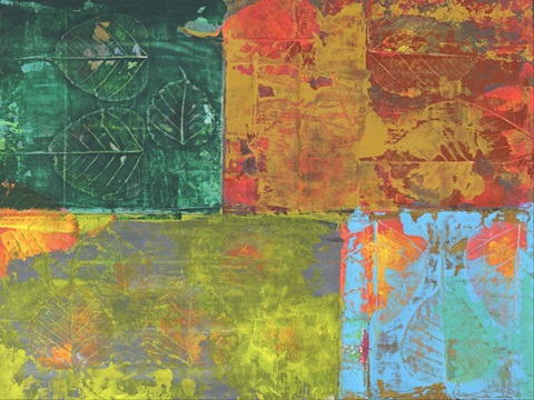 Colorful Leaf Imprint II