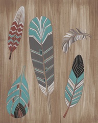 Driftwood Feathers I