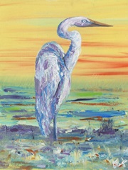 Egret Sunset I