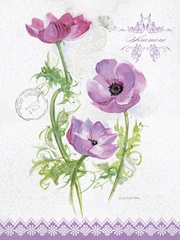 Flower Study on Lace I