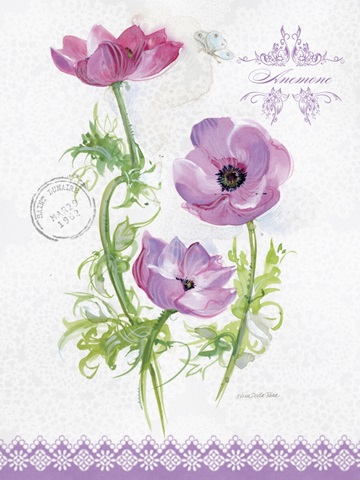 Flower Study on Lace I