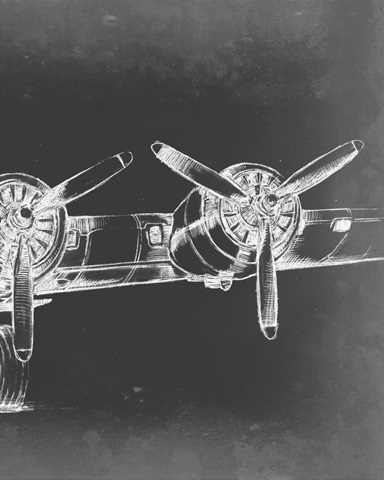 Graphic Plane Triptych III