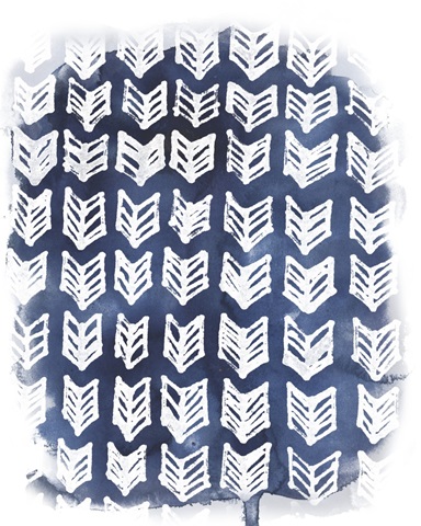 Indigo Batik Vignette IV