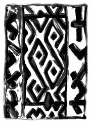 African Textile Woodcut V