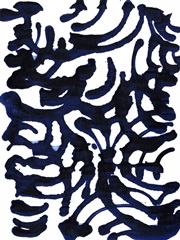 Indigo Swirls I