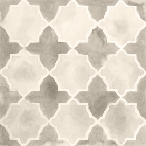 Neutral Watercolor Tile IV