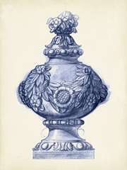 Palace Urns in Indigo I