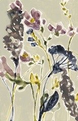 Parchment Flower Field I