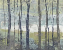 Pastel Birches I