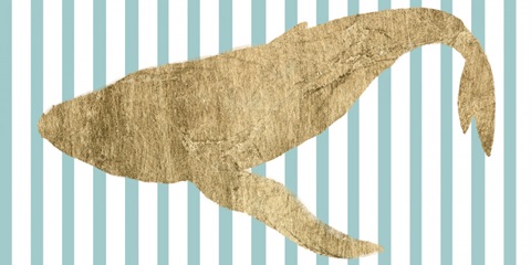 Pin Stripe Whale II