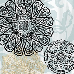 Rosettes on Aqua III